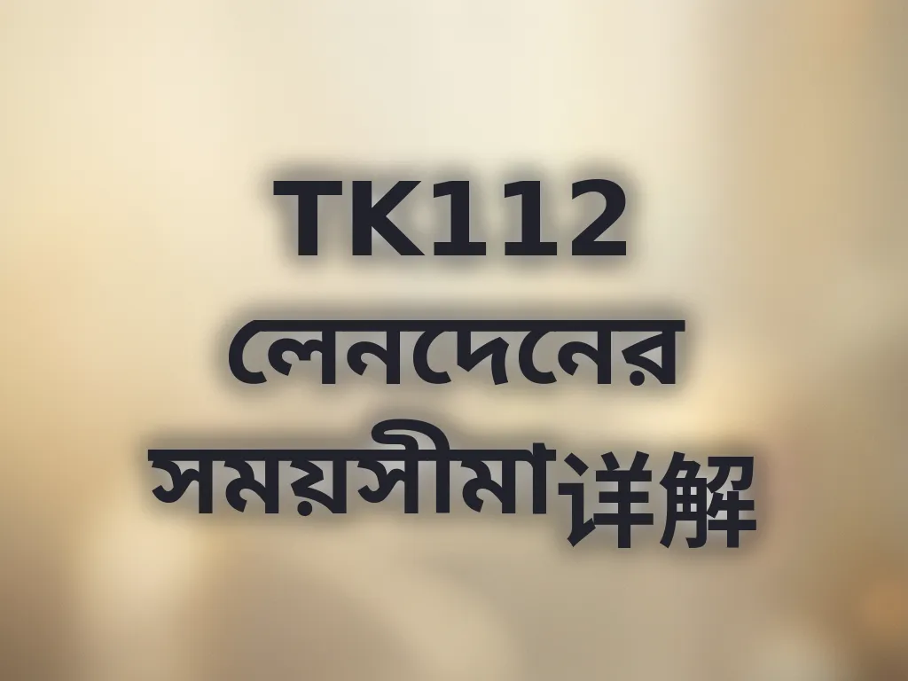 TK112 লেনদেনের সময়সীমা